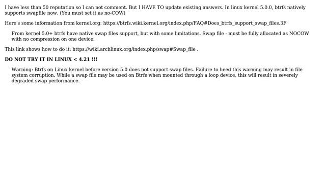 Swapon failed: Invalid argument on a Linux system with Btrfs filesystem (5 Solutions!!) смотреть онлайн