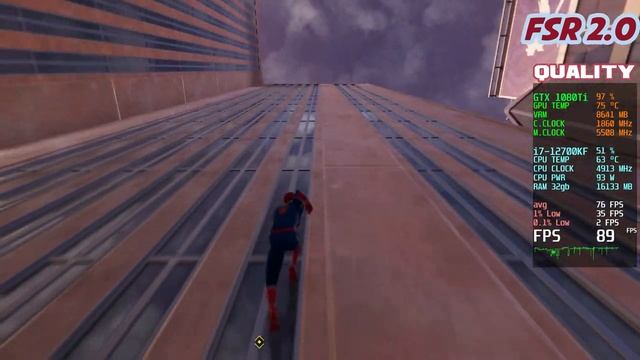SPIDER MAN PC 4K FSR 2.0 All Settings | GTX 1080 Ti 11GB + INTEL i7 12700kf | Very High Graphic смотреть онлайн