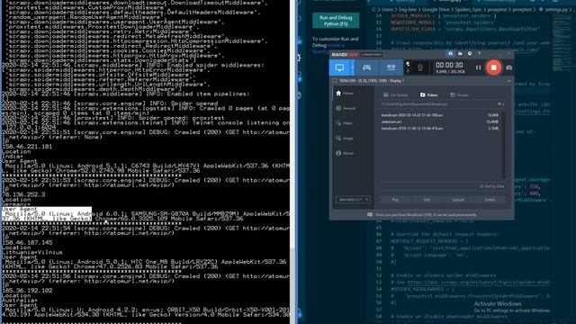 using python scrapy and rotation proxy/ip's смотреть онлайн