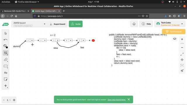 Remove Nth Node From End of List | Amazon, Facebook, Google interview question | Leetcode 19 смотреть онлайн