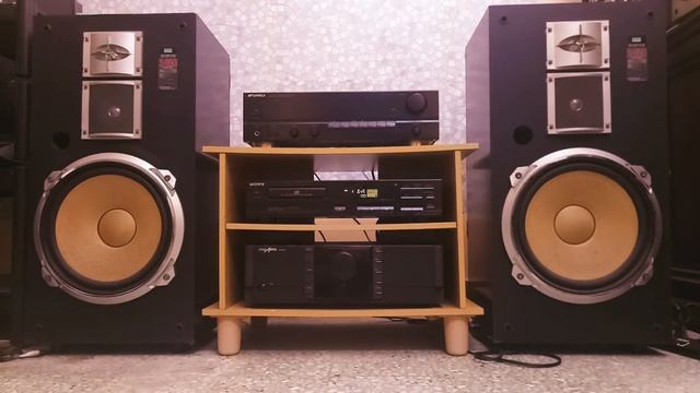 Sansui S-950 3 Ways 12 inch driver sound test смотреть онлайн