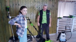 «Нет проблем» Самоходная газонокосилка Greenworks 40 вольт