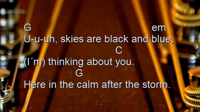 Calm After the Storm, Common Linnets, cover, chords acoustic guitar, lyrics смотреть онлайн