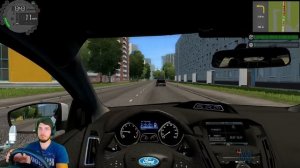БЕШЕНЫЙ ТАКСИСТ НА ПУШКЕ ГОНКЕ - CITY CAR DRIVING + РУЛЬ