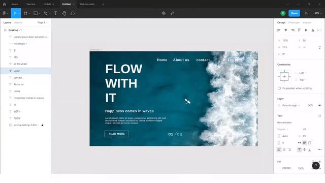 Creating creative website in Figma #figma #uiux смотреть онлайн