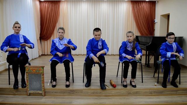 Ансамбль ложкарей "Веселые ложкари" МБУ ДО ДШИ "Камертон" г.Кинель, Кадриль смотреть онлайн