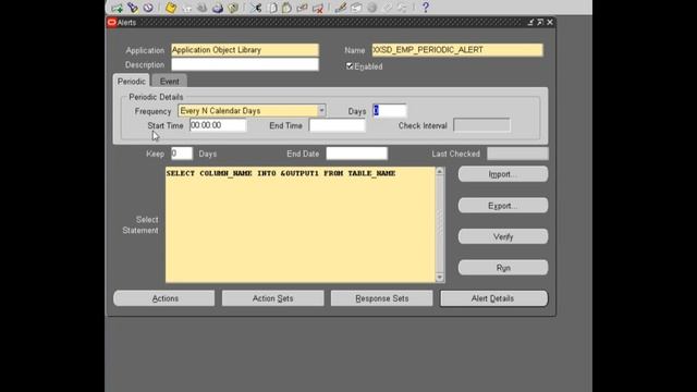 how to create periodic alert in oracle apps | Oracle Shooter смотреть онлайн