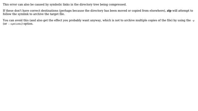 Unix & Linux: "zip warning: name not matched" while compressing a directory (4 Solutions!!) смотреть онлайн
