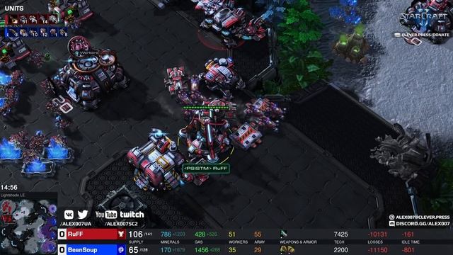 ВЫЖИВАЙ КАК RUFF: Раф выживает в самых жестких условиях и ловит корейских чемпионов в StarCraft II смотреть онлайн