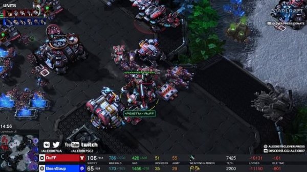 ВЫЖИВАЙ КАК RUFF: Раф выживает в самых жестких условиях и ловит корейских чемпионов в StarCraft II