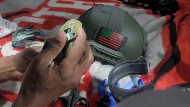 Walkers Razor On Tactical Helmet With Amazon Chinese Ops Core Installation