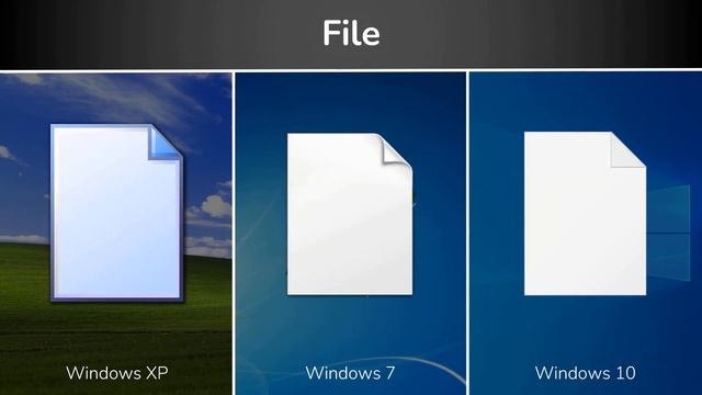 Windows XP, 7, and 10 Three-Way Icon Comparison! смотреть онлайн