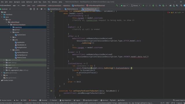08. Main Repository - Android Share Screen using WebRTC and Kotlin смотреть онлайн