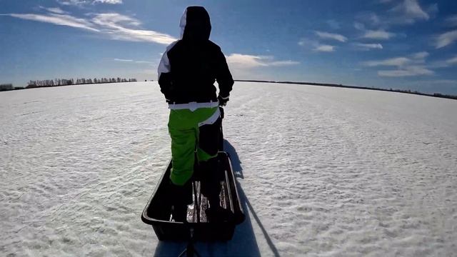 Срочно! Закрываем зимний сезон, Покатушки на мотобуксировщике Baltmotors snowdog. смотреть онлайн