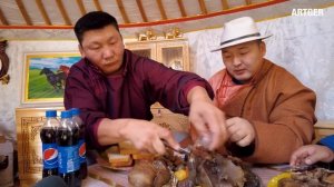 Mighty Organ Feast for Mighty Mongolian Wrestlers! Mukbang Nomads | Eat Like Mongols