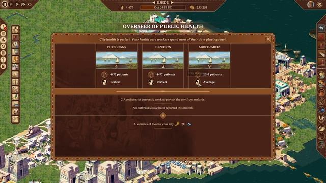 Pharaoh : A new era (hard) -Old kingdom- mission 8 (builder choice) : Djedu -part 3- Sun Temple don смотреть онлайн