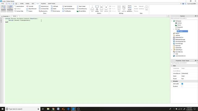 Scripting Guide #1 | Roblox Studio | Touched Events смотреть онлайн