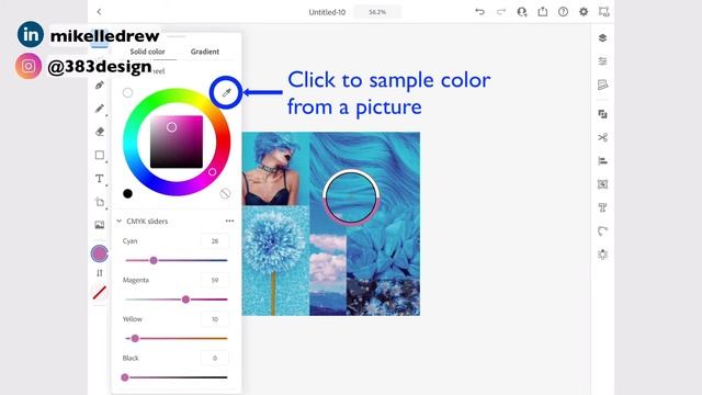 Create Custom Color in Illustrator for a Fashion CAD on iPad смотреть онлайн