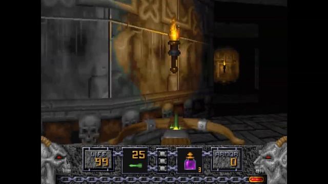 Heretic: Shadow of the Serpent Riders (Black Plague 100%) Walkthrough (E4M9: Mausoleum) смотреть онлайн