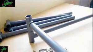 Стол из труб ПВХ, за 30 минут, 2019, Table made of PVC pipes