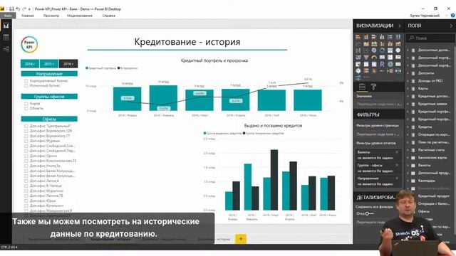 Аналитический дашборд в PowerBI для банков