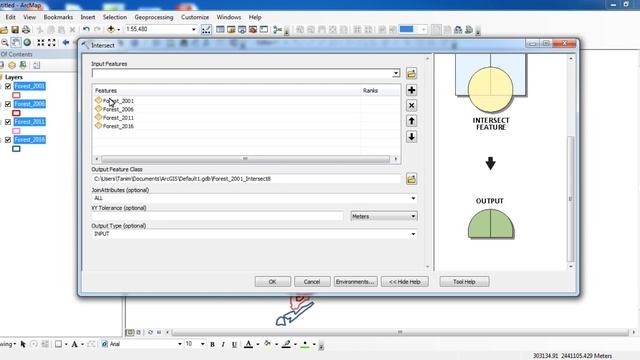 How to use Intersect tool in ArcGIS смотреть онлайн