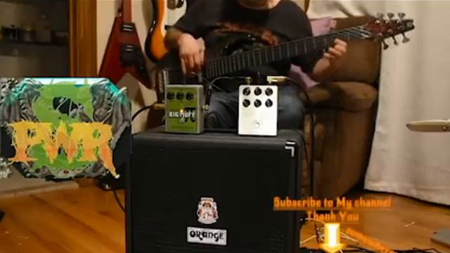 Super Symmetry Compressor with Big Muff Pie on Orange Crush 50BXT 6-string Modulus fretless Bass смотреть онлайн