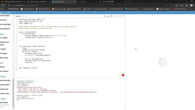 Early Diabetes Detection Web App Using Shiny for Python| Shiny web app tutorial in python смотреть онлайн