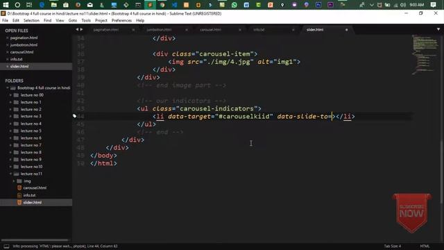 Bootstrap 4 Tutorial in Hindi Part 13 : Carousel in Bootstrap 4 in Hindi/Urdu смотреть онлайн
