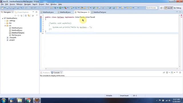 Java Interface (Duplicate default methods) | Java Tutorial смотреть онлайн