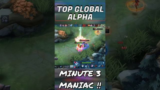 Top Global Alpha Minutes 3 MANIAC !! Mobile Moba #Shorts смотреть онлайн