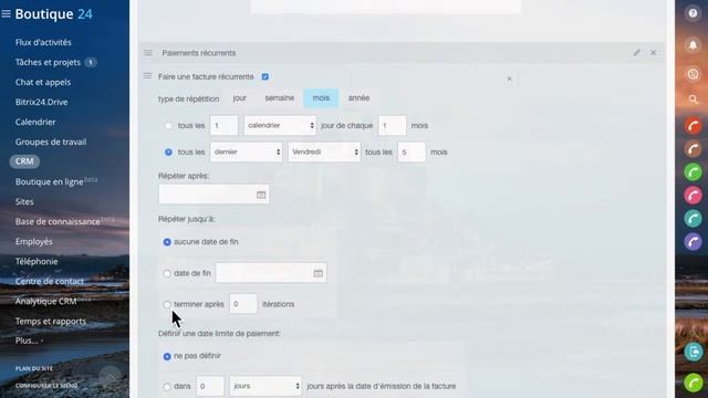 Factures récurrentes | CRM - Bitrix24 смотреть онлайн