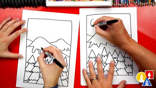 How To Draw A Christmas Landscape смотреть онлайн