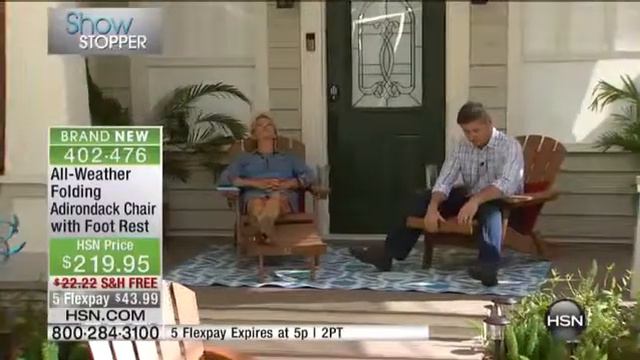 AllWeather Folding Adirondack Chair with Foot Rest смотреть онлайн