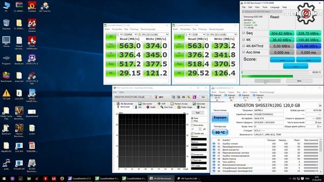 ✔ Обзор и тестирование SSD HyperX Savage 120Gb смотреть онлайн