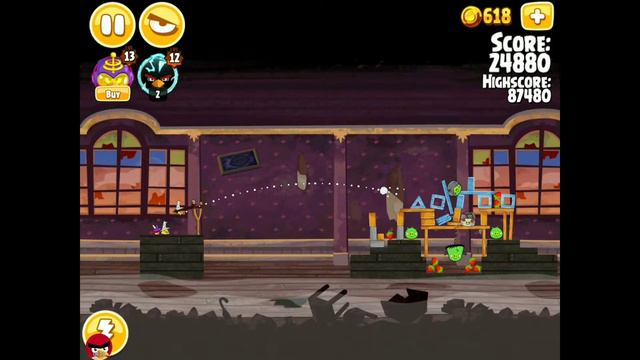 Playing Angry Birds Seasons - Haunted Hogs, part 3 смотреть онлайн