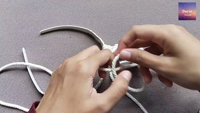 DIY Macrame Bunny Ears Headband || Tutorial Bando Telinga Kelinci Macrame смотреть онлайн