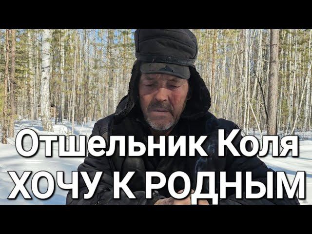 ОТШЕЛЬНИК КОЛЯ/ХОЧУ К РОДНЫМ/КАК УЕХАТЬ?!#жизньвтайге #отшельник #тайга #смотри смотреть онлайн