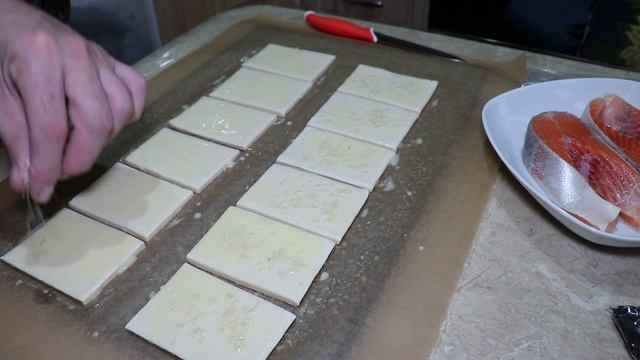 Бургеры с красной рыбкой