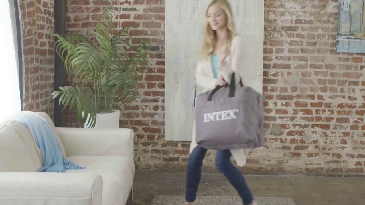 Кровати Intex PremAire Airbed With Fiber Tech Construction