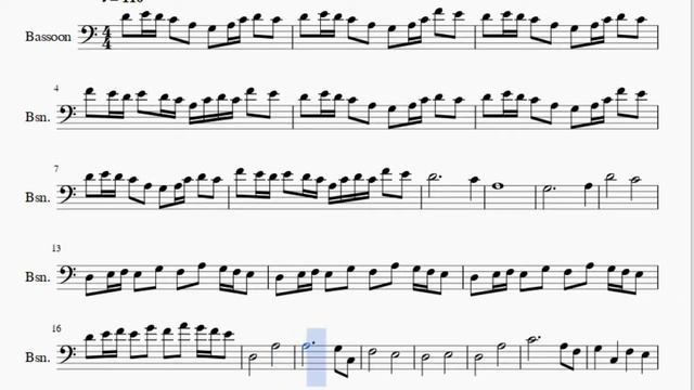Bassoon Sheet Music: How To Play Fairy Tail Main Theme By Yasuharu Takanashi