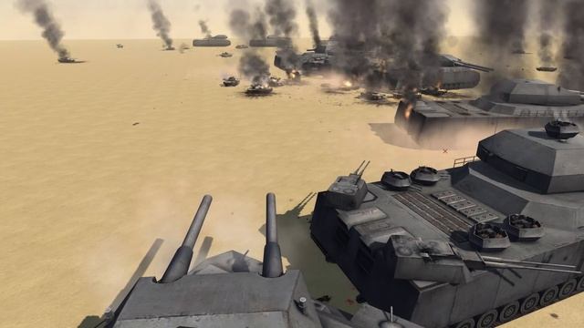 VER. 2 - MORE REAL - 20 P1000 RATTE vs 100 ABRAMS - Men of War Assault Squad 2 - Editor Scenario #7 смотреть онлайн