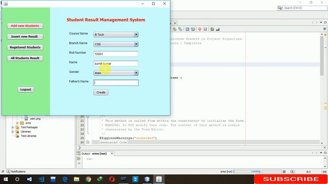 1. Student Result Management System in java (JFrame, Mysql Database, Netbeans IDE) смотреть онлайн