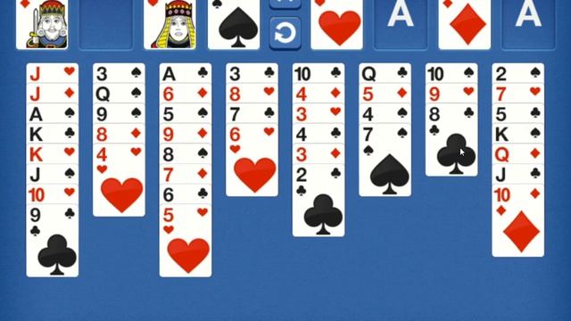 Freecell Blue | Walkthrough смотреть онлайн