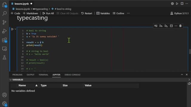 bool to string (typecasting) смотреть онлайн