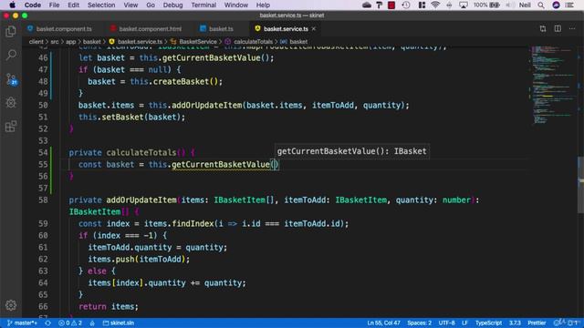 155 Adding the basket totals to the service смотреть онлайн