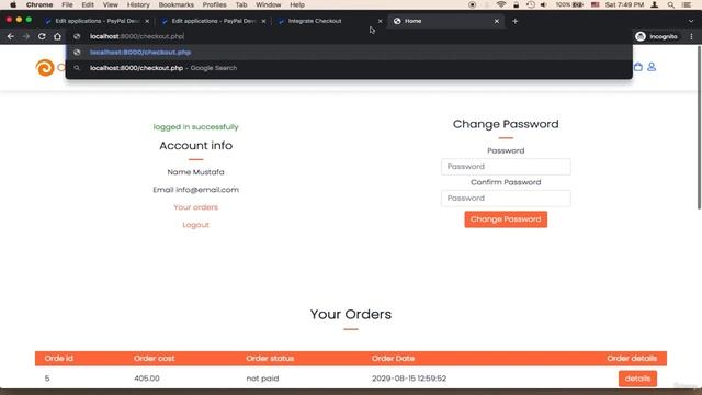 Step by Step create an E-Commerce website Payment Method Payapal Logic Part 9 For Beginners PHP смотреть онлайн