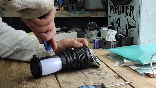 Простой ремонт фонаря. смотреть онлайн