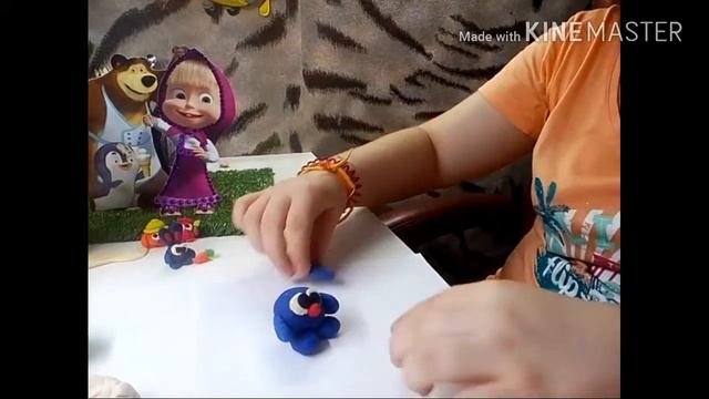 Лепим БОЛЬШОГО КРОША из пластилина Play-Doh! How to sculpta large Crumbling clay! Smeshariki смотреть онлайн