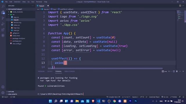 Fetch Data With React By Axios. смотреть онлайн
